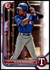 2022 Yeison Morrobel Topps Bowman Draft Baseball #BD-58 Texas Rangers