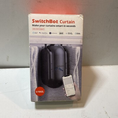 SwitchBot Curtain Smart Electric Motor - Wireless App or Automate Rod white