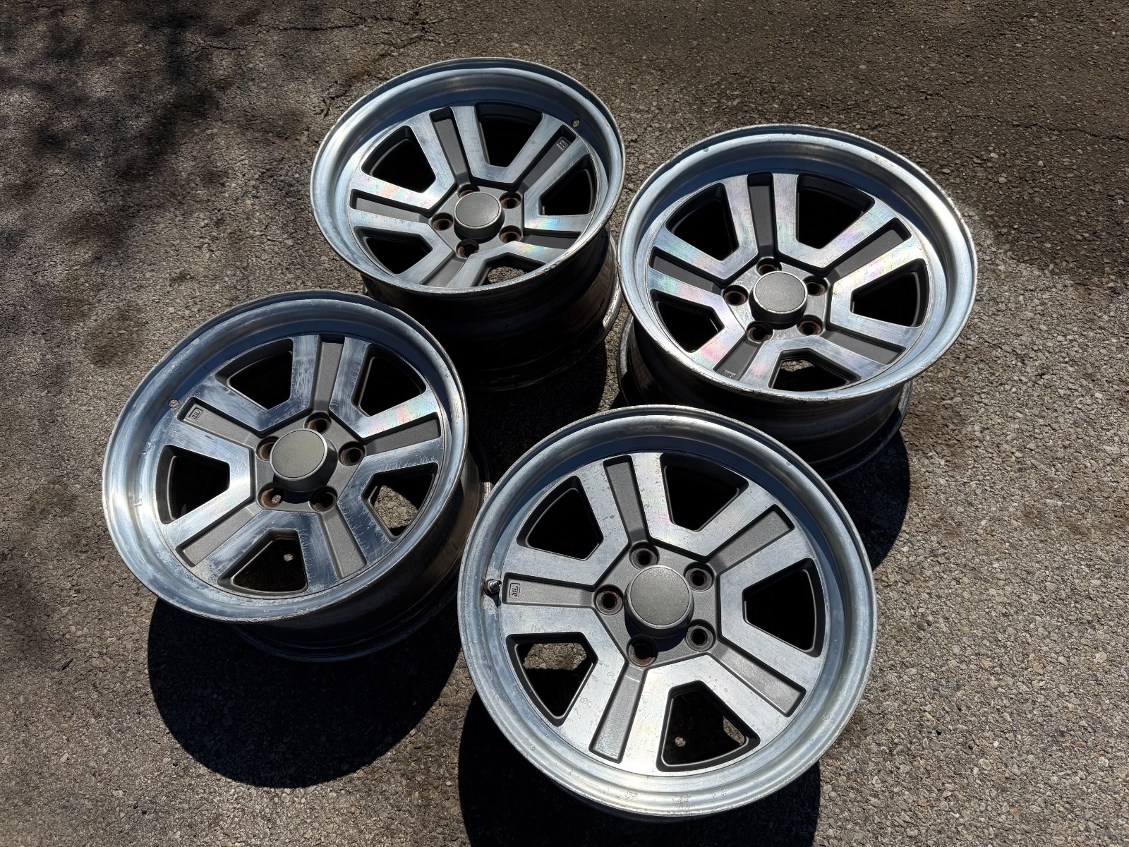 1986-1989 MITSUBISHI STARION CHRYSLER CONQUEST OEM SET OF SHP WHEELS ...