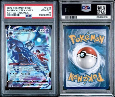 Pokemon Astral Radiance Shadow Rider Calyrex VMAX TG18 PSA 10 | eBay