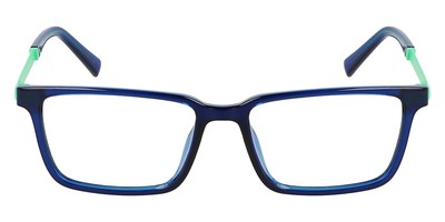 Flexon FLX Eyeglasses Kids Navy Crystal/Green 48mm New 100% Authentic