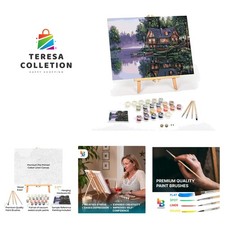 DIY Paint by Numbers Kit for Adults Framed Canvas Beginner to Advanced Paint ...