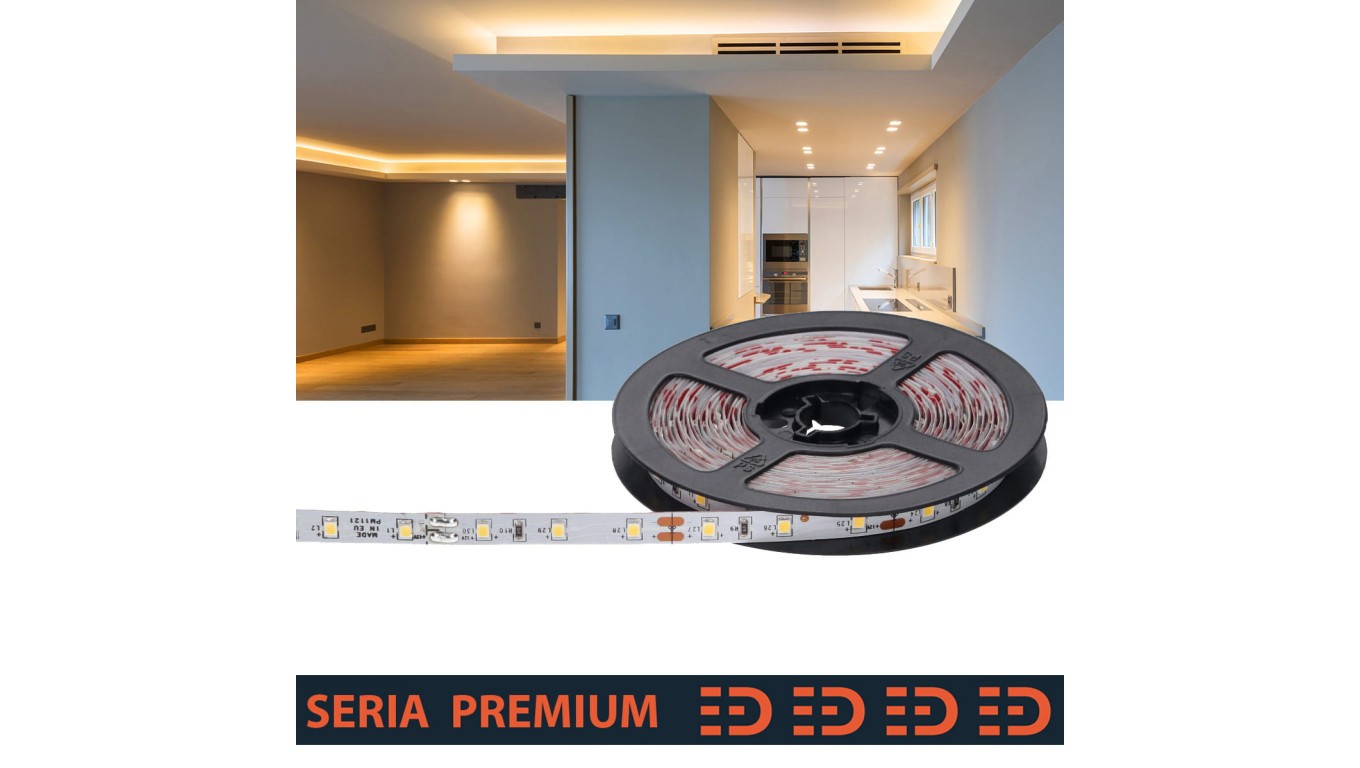 Taśma Premium 12V 60led 3000K SMD2835 Ra90 Премиум-класса (5)