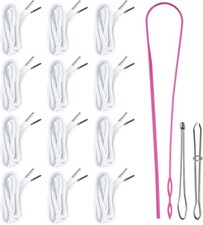 BEVTEE 12 Pcs Drawstring for Sweatpants, 60 Inch Hoodie String Replacement, Draw