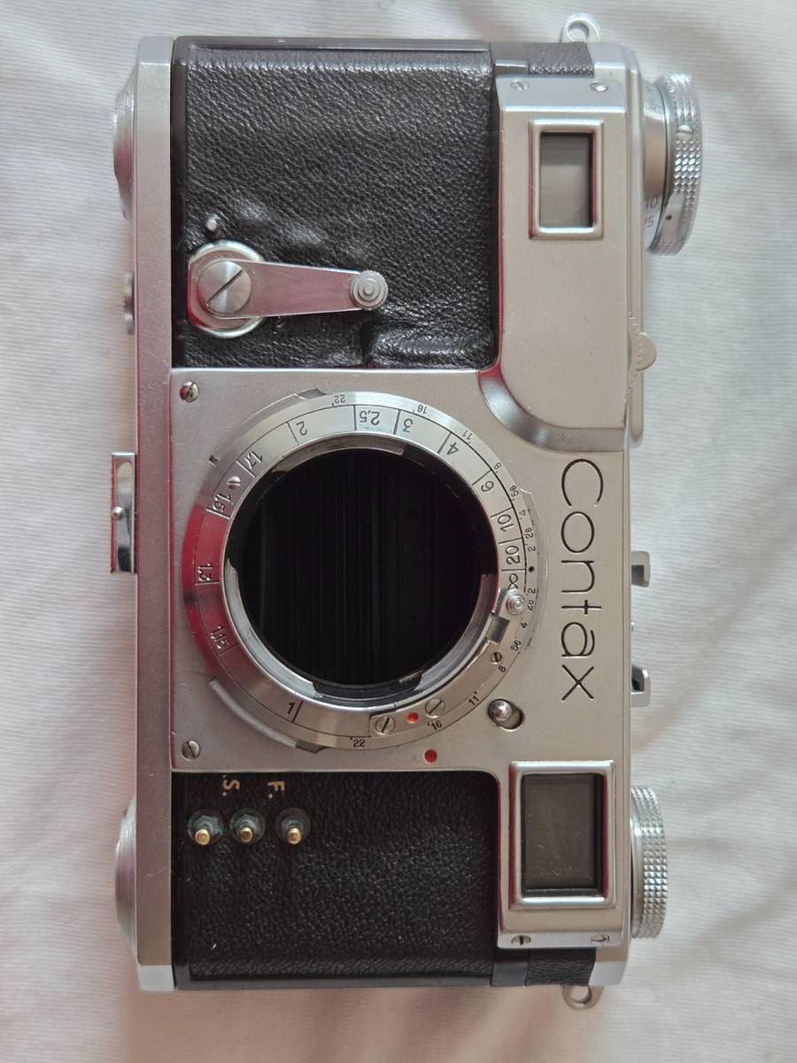 Zeiss Ikon Contax II Rangefinder (D58xxx) Body w/Sonnar 50mm f2