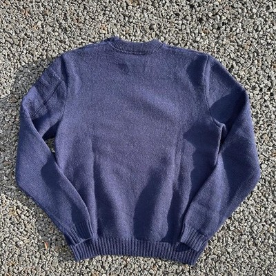 RALPH LAUREN RRL Military Wool Knit Navy Stencil Sweater size M