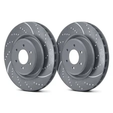 For Saab 9-3 04-11 Brake Rotors EBC 3GD Series Sport Dimpled & Slotted 1-Piece