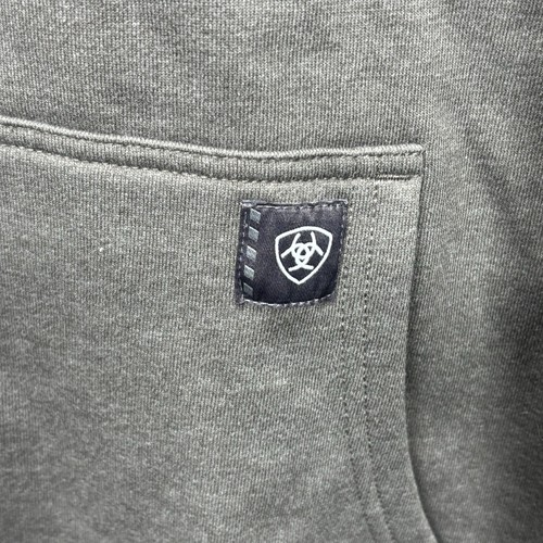Ariat Rebar Mens Graphic Hoodie 3XLT Tall Dark Gray Water Repellent New - Picture 4 of 11