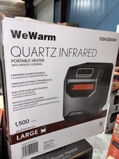 WEWARM Quartz Infrared Electric Space Heater with Remote Control 1500W