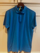 Hugo Boss men's size med blue short sleeve polo