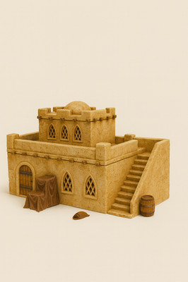 Tabletop Gelände Gebäude Großes Wüstenhaus 1 Wüste Sci-FI Unbemalt 28mm