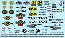 Gofer Racing 1:24-1:25 Taxis Decal Sheet