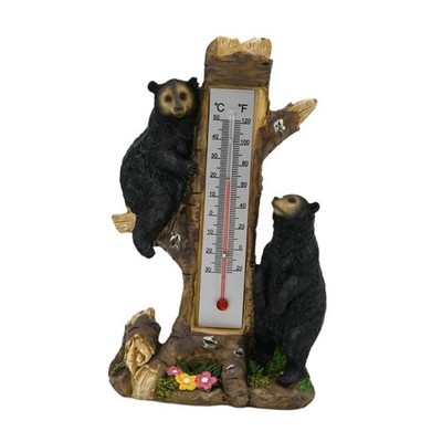 Temperaturanzeige Bärenbaum stabile Harz Statue für Garten Eingang Kinderzimmer
