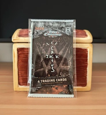 🔥🌵WWE Topps Chrome Cactus Jack 4-card "Hobby Box" Single Pack (Sealed) 🌵🔥