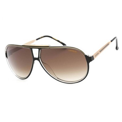 Carrera Men's Sunglasses Black Gold Metal Full Rim Pilot Frame 1050/S 02M2/HA