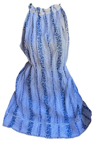 Zimmermann White And Blue Floral Cotton Summer Dress Size 1 AUS 10 US 6 - Picture 2 of 9