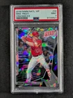 2018 Panini The National VIP MIKE TROUT 28/50 Cracked Ice SP #34 PSA 9