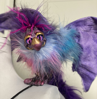 IMAGINARIUM Galleries ALBERT ALFARO Winged Drabbit Shoulder Dragon Puppet Purple