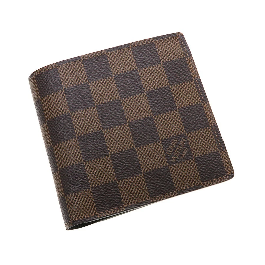 Vuitton — Louis Vuitton Portefeuille Marco N61675 Coated Canvas Brown Bag #SAB16230