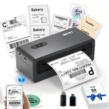 iDPRT Bluetooth Thermal Shipping Label Printer, 4x6 Wireless High-Speed Label...