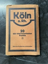 Cologne Köln a. Rh. 20 Views Accordion Postcard Album 1920s Rare Travel Souvenir