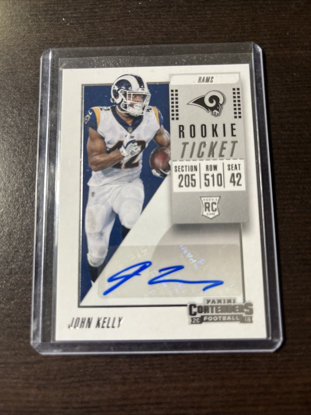 John Kelly Panini Contenders #186 Autograph