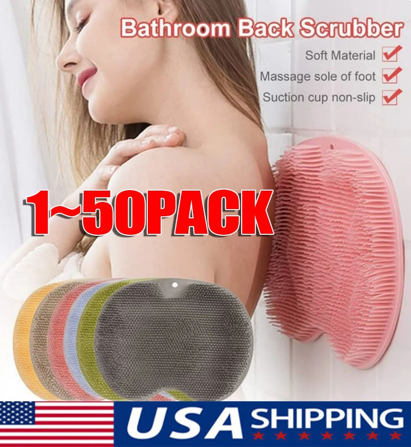 Shower Foot Back Scrubber Massage Pad Body Bath Soft Brush Mat Cleaning Bath USA