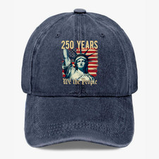 250 Years We The People Hat Patriotic USA 1776 Baseball Adjustable Cap
