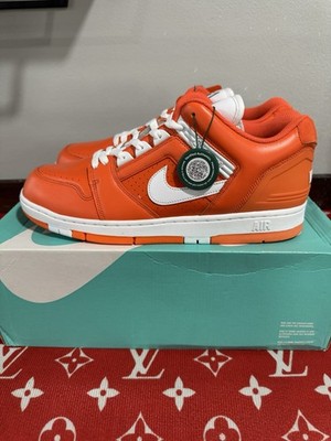 Size 13 - Supreme x Nike Air Force 2 Orange for sale online | eBay