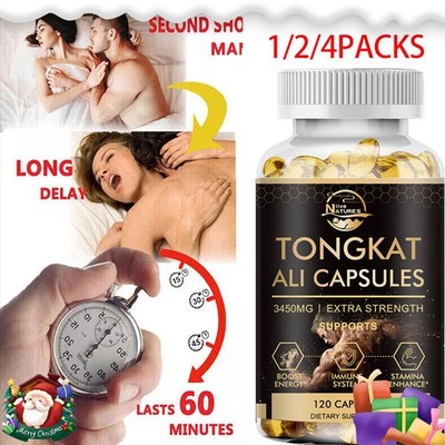 TONGKAT 200:1 - 3450mg Extract - LongJack - Testosterone Booster - 1-4 Bottles