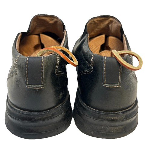 Clarks Schwarz Leder Slipper Halbschuhe Komfort Schuhe Herren 10,5 Freizeit Elegant - Bild 3 von 7