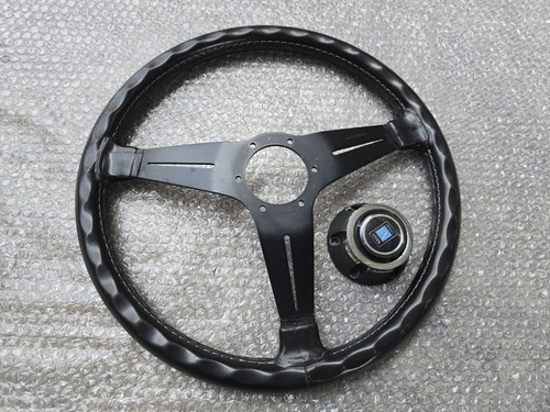 VINTAGE NARDI STEERING WHEEL GREAT GENUINE PART BMW E30 E28 190E og 1980 380mm - Picture 15 of 20