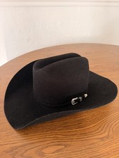 Bailey 4X Angora Blend Black Cowboy Western Hat - Size 6 3/4 - Made in USA