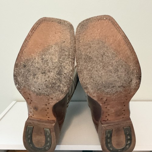 Twisted X Men’s 10 1/2 EE MRAL028 Square Toe Brown And Bone Cowboy Boots - Picture 6 of 7
