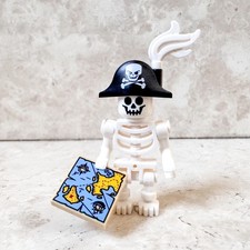 LEGO Pirates Capitano Pirata Scheletro Mappa Tesoro Galeone Pirati Minifigure