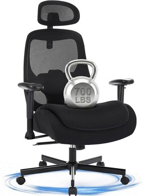 Big and Tall Office Chair with Wide Thi Seat Cush for Heavy
