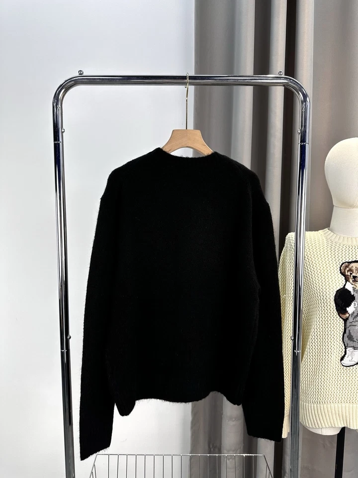 Polo Ralph Lauren Polo OSO Tejido Negro Doble Suéter ALGODÓN MUJER M Nuevo Foto 2 de 4