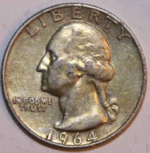 1964-D Washington Quarter - 90% Silver - Extra Fine - #0994EA