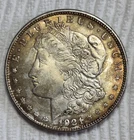 1921 P Morgan Silver Dollar. Major Toner. Estimated Almost Uncirculated 58. 0501