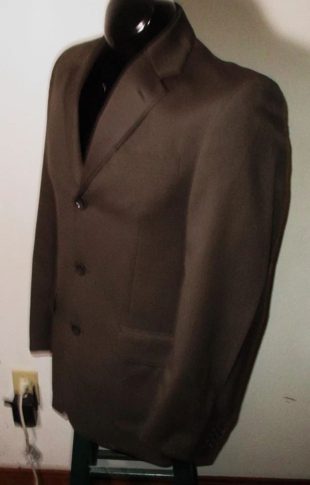 Blazer Traje Chaqueta Hombre BANANA REPUBLIC Marrón 100% Lana Talla 38R Foto 4 de 4