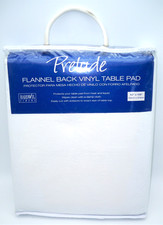 Quilted Vinyl Cut to Fit Table Pad Protector Flannel Backing 52 x108 Bardwil NEW