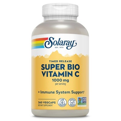 SOLARAY Super Bio Buffered Vitamin C 1000mg   360 Count (Pack of 1), No Color