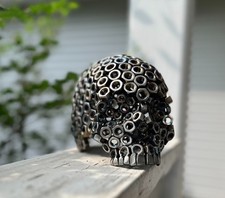 Stainless Steel Catacomb Skull, Welded Sculpt...