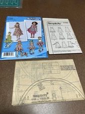 Simplicity 1702 Sewing Pattern Uncut Toddler Girls Dresses Sizes 1/2-3