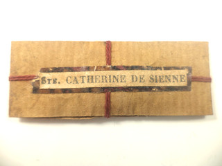 ANTIQUE RELIQUARY RELIQUE RELIC SAINT CATHERINE OF SIENA / CATHERINE DE SIENNE