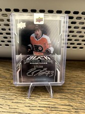 2023-24 Upper Deck SPX Black Lustrous Rookies Auto ELLIOT DESNOYERS #/299 Flyers