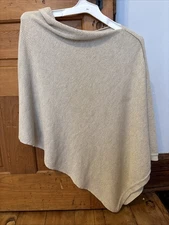 We Are Amma Tan Beige Waffle Knit Cocoon Nursing Cover Wrap OS