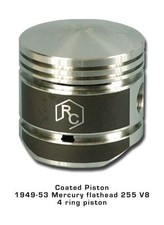 8 Coated Pistons 49 50 51 52 53 Mercury 255 V8 New