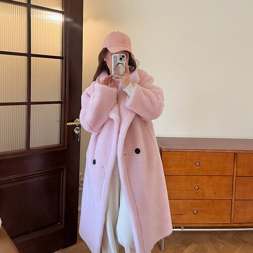 Womens Coats Pink Teddy Bear Coat Teddy Bear Coat Shearling