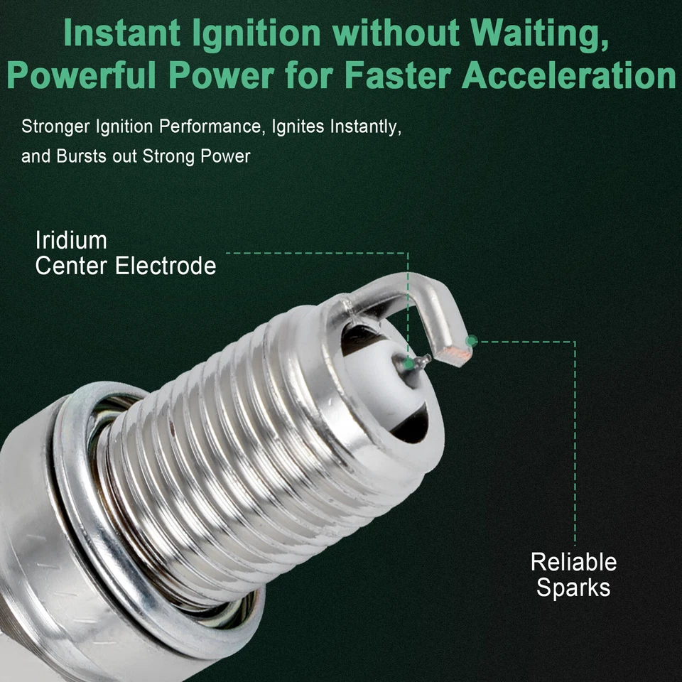 8x bujías de iridio y platino para Audi R8 2011-2012 y 2014-2015 4,2 L V8 Foto 3 de 4